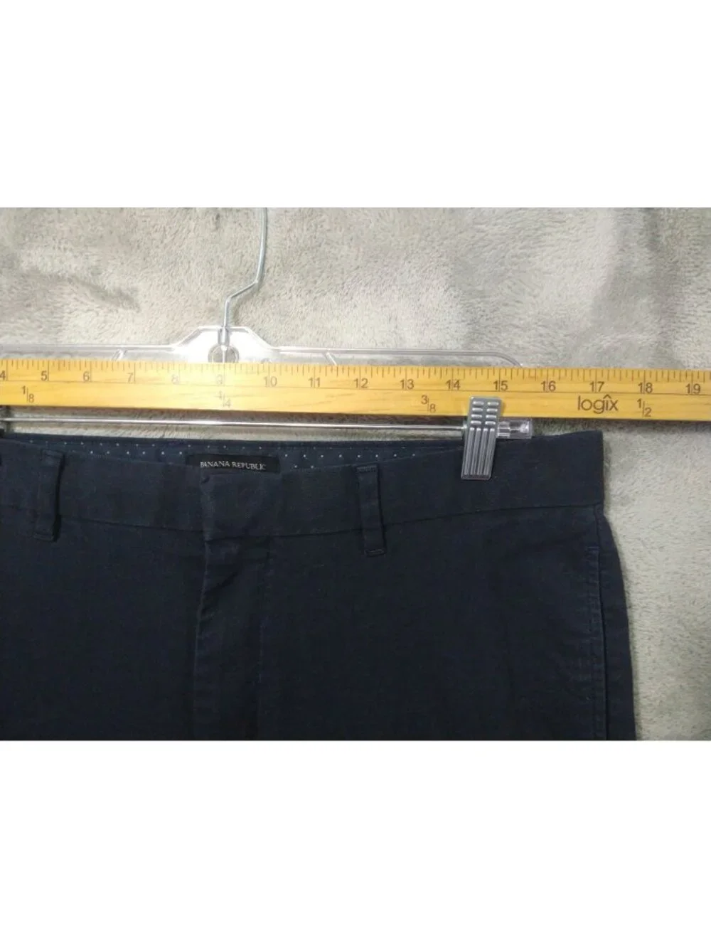 Banana Republic Pants Mens 34x32 Navy Blue Aiden Chino Slim Fit Flat Front